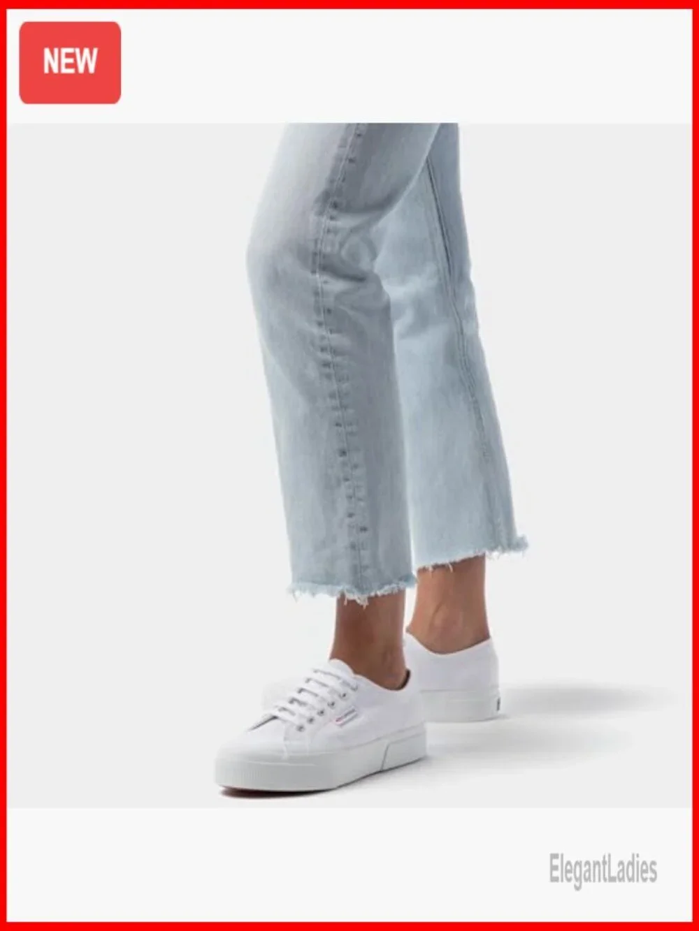 Platform Sneakers in Cotton Canvas with Vulcanized Rubber Sole